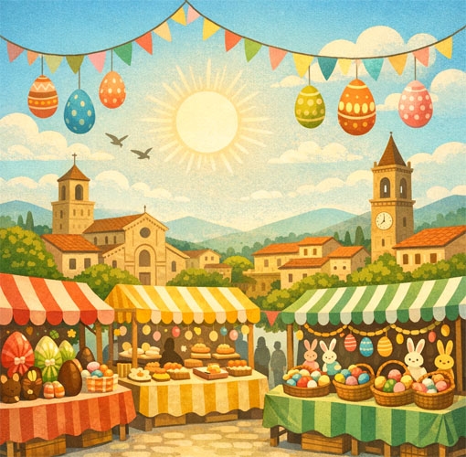 Concessione temporanea di posteggi per il commercio su aree pubbliche in occasione della festa di Pasqua 2026.